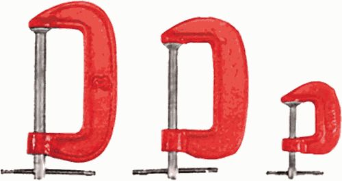 Струбцины-мини тип G набор 3шт. (1",2",3") (59230) Струбцины-мини тип G набор 3шт. (1",2",3") (59230)