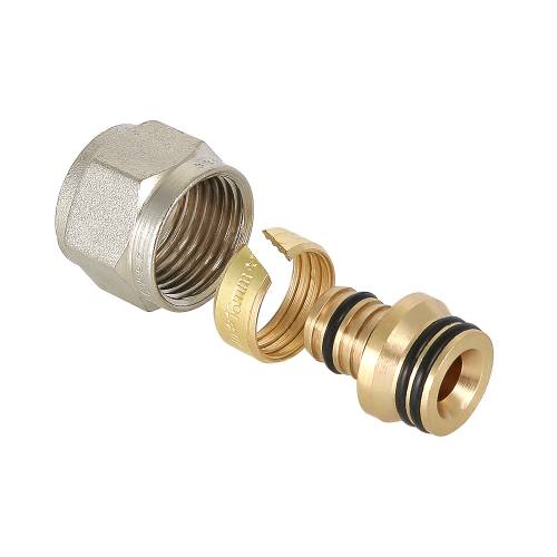 Соединитель коллекторный обжимной (евроконус) VALTEC для м./п. трубы 16 (2,0)