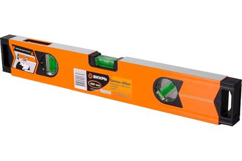 Уровень алюминиевый "Магнитный" 400 мм, фрезерованный, 3 глазка (1 зеркальный) Вихрь Уровень алюминиевый "Магнитный" 400 мм, фрезерованный, 3 глазка (1 зеркальный) Вихрь