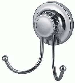 Крючок двойной L3705-2 LEDEME, хром,  на присоске