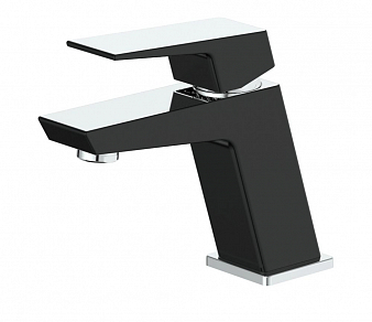 ARGO 3504 GRANO black Смеситель для умывальника, хром/черный