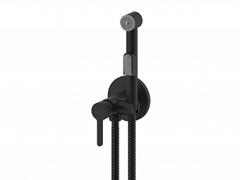 ARGO 2507/1L LEDA black Смеситель для биде встраиваемый с гигиеническим душем, черный ARGO 2507/1L LEDA black Смеситель для биде встраиваемый с гигиеническим душем, черный