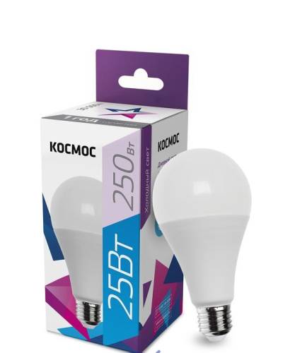 Лампа светод. A65 25Вт 6500К E27 220В КОСМОС LkecLED25wA65E2765