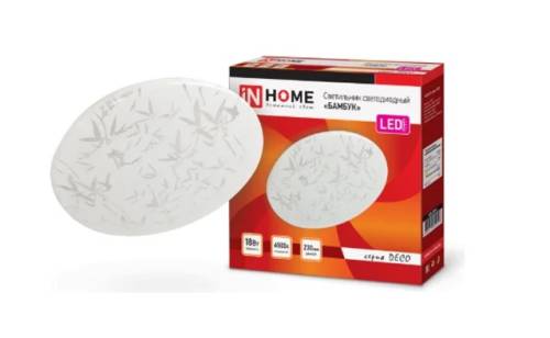 Светильник светодиодный DECO 18Вт 230В 6500К 1170лм 230мм БАМБУК IN HOME 4690612022253