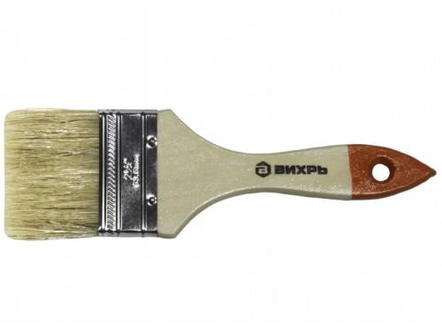 Кисть СТАНДАРТ 63 мм 2,5'' натуральная щетина Вихрь