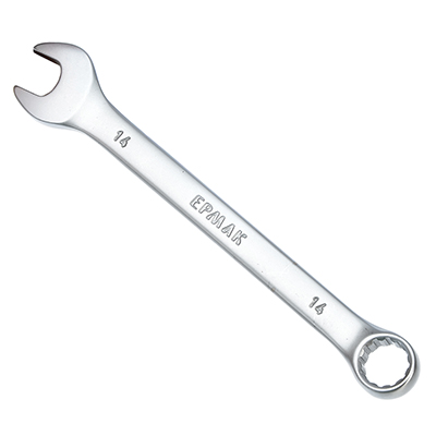 ЕРМАК Ключ рожково-накидной, 14мм, матовый CRV ЕРМАК Ключ рожково-накидной, 14мм, матовый CRV