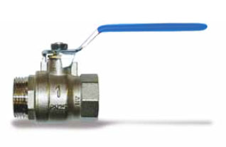 Кран шар. 1/2" г-ш  рычаг, лат. ник. Master, Evermid Plus