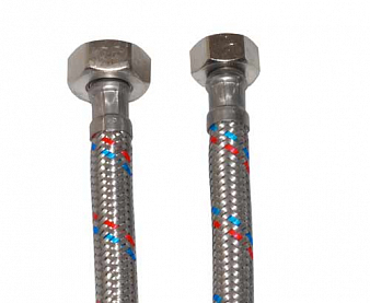 Подводка воды, 3/8" x 1/2", 0.8 м, г - г, "MATEU"