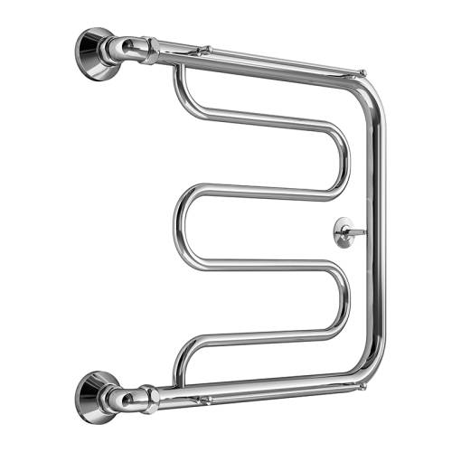 MELODIA Полотенцесушитель Foxtrot МП-образный с полочкой 600 х 500мм 1" MTRFT6050