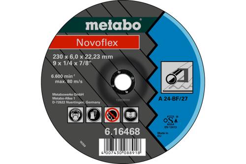 Диск (Круг) обдирочный сталь Novoflex 115 x 6,0 х 22,23 Metabo, SF 27  Диск (Круг) обдирочный сталь Novoflex 115 x 6,0 х 22,23 Metabo, SF 27