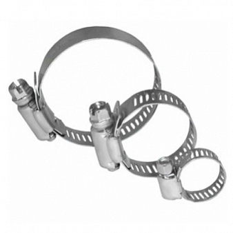 Хомут под отвертку 12-20 мм, 12-22 мм, нержавеющая сталь