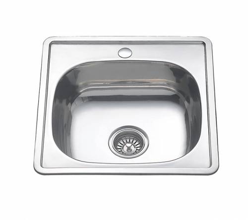 Мойка врезная 480*480мм, 0.6 мм, Б/В, MELANA квадратная нержавейка