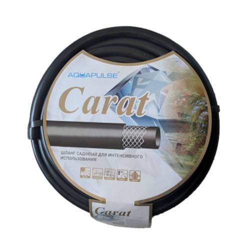 Шланг поливочный 1/2" армир. цена за 1м (20м) черный ТЭП Carat tCRT 