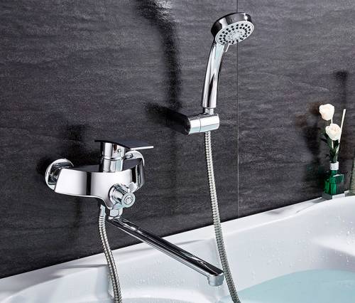 LEDEME L2270 Смеситель для ванны и душа, картридж 35мм длинный излив L30F  LEDEME L2270 Смеситель для ванны и душа, картридж 35мм длинный излив L30F