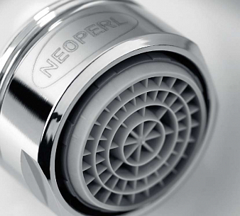 Аэратор Cascade M24*1 наруж. резьба, латунь, хром 24 л/мин,  антикалькар"Neoperl"