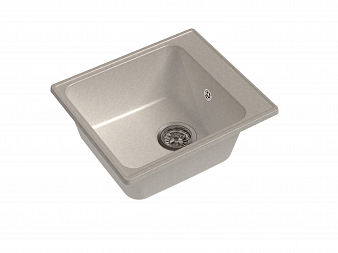 Мойка ECO, кварц, 420 мм х 480 мм, белый, б/компл40487