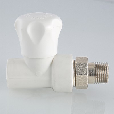 Клапан ПП со сгоном, прямой 20 мм х 1/2" нр.,