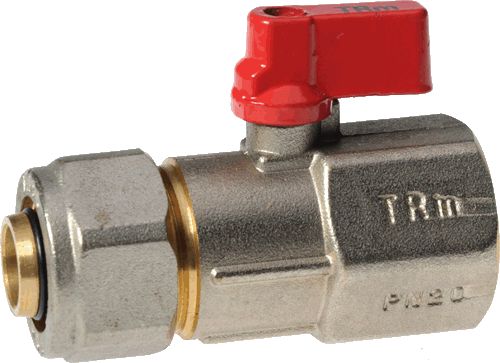 Кран шар. цанговый под МП трубу 1/2" х 16 г-ц, флажок TeRma 30233 Кран шар. цанговый под МП трубу 1/2" х 16 г-ц, флажок TeRma 30233