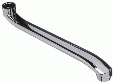 Излив плоский для ванны, S-образный, 35 см, MELODIA MKP20714P Излив плоский для ванны, S-образный, 35 см, MELODIA MKP20714P