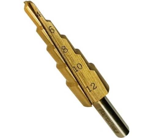 Сверло ступенчатое 4х12  Vertextools  Сверло ступенчатое 4х12  Vertextools