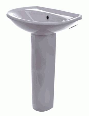 Умывальник "Аттика 55" 187х543х470мм с хромированным обрамлением, б/к (ЖЦ) 