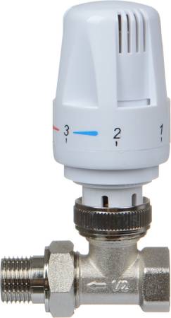 Клапан прямой с термост. головкой 1/2" TeRma (33965)