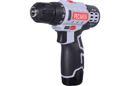 Дрель-шуруповерт аккумуляторная ДА-12-2Л Ресанта (ЖЦ)