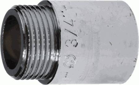 Удлинительная гайка 3/4" 15 мм, хpом латунь GF