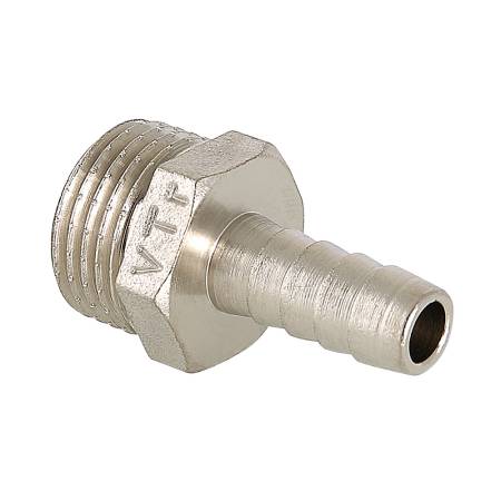 Переходник для резин. шланга  1/2" ш - 20 мм, VALTEC никель латунь