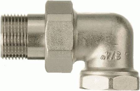 "Американка" сгон угловой разъемный, 3/4" г - ш, ник., лат., 06283 O-Ring TRm